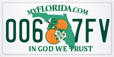FL license plate 0067FV