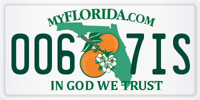 FL license plate 0067IS