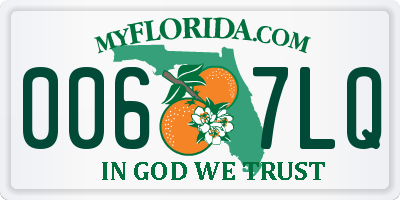 FL license plate 0067LQ