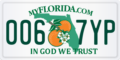 FL license plate 0067YP