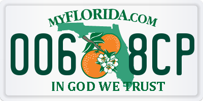 FL license plate 0068CP