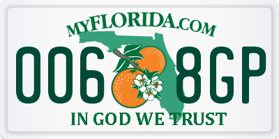 FL license plate 0068GP