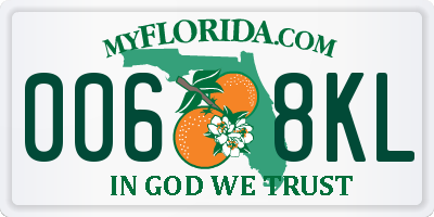 FL license plate 0068KL
