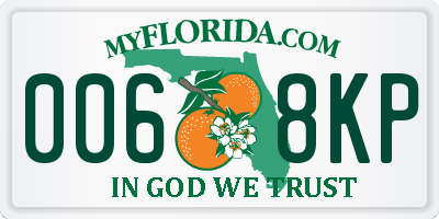 FL license plate 0068KP