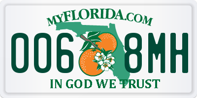 FL license plate 0068MH