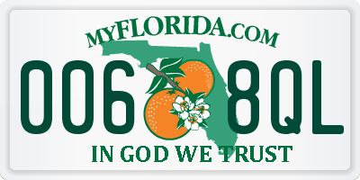 FL license plate 0068QL