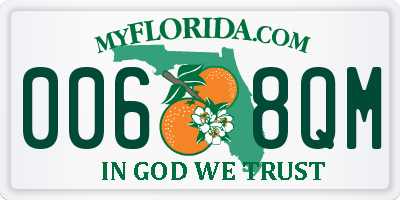 FL license plate 0068QM