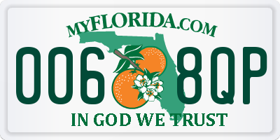 FL license plate 0068QP