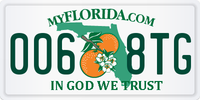 FL license plate 0068TG