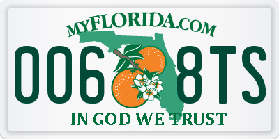 FL license plate 0068TS