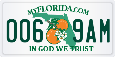 FL license plate 0069AM