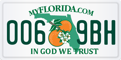 FL license plate 0069BH