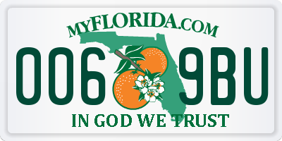 FL license plate 0069BU