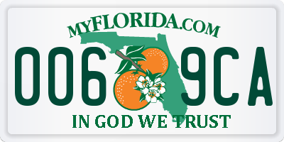 FL license plate 0069CA