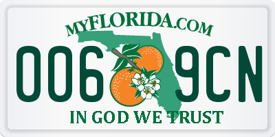 FL license plate 0069CN