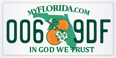 FL license plate 0069DF