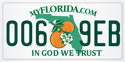 FL license plate 0069EB