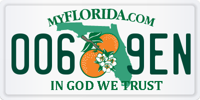 FL license plate 0069EN