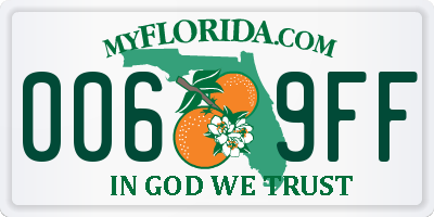 FL license plate 0069FF