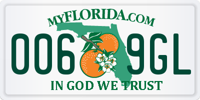 FL license plate 0069GL