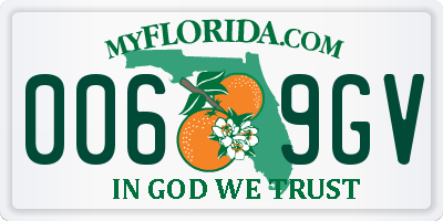 FL license plate 0069GV