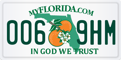 FL license plate 0069HM
