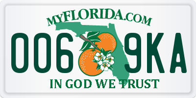 FL license plate 0069KA