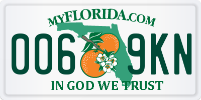 FL license plate 0069KN