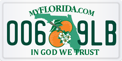 FL license plate 0069LB