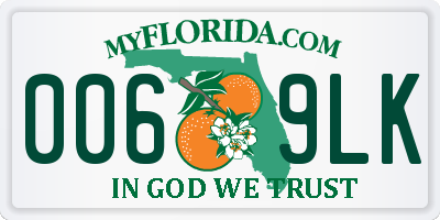 FL license plate 0069LK