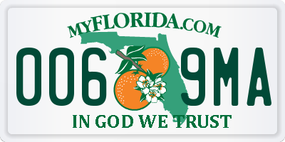 FL license plate 0069MA