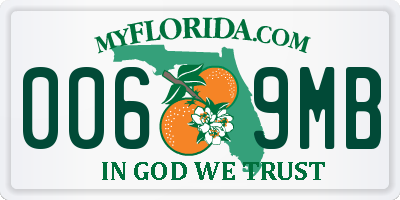 FL license plate 0069MB