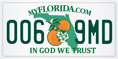 FL license plate 0069MD