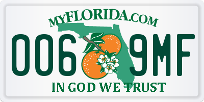 FL license plate 0069MF