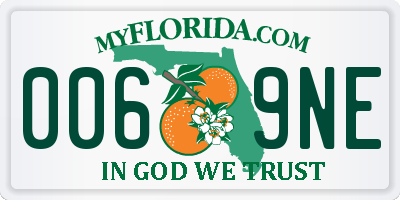 FL license plate 0069NE
