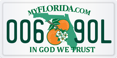 FL license plate 0069OL