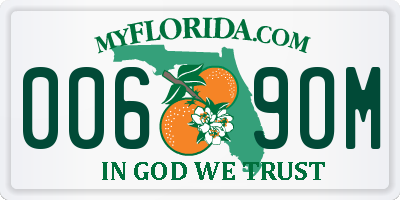 FL license plate 0069OM
