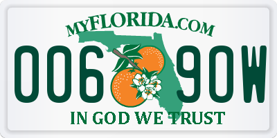 FL license plate 0069OW