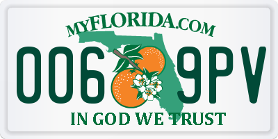FL license plate 0069PV