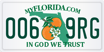 FL license plate 0069RG