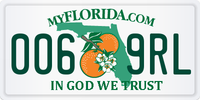 FL license plate 0069RL