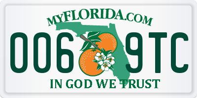 FL license plate 0069TC
