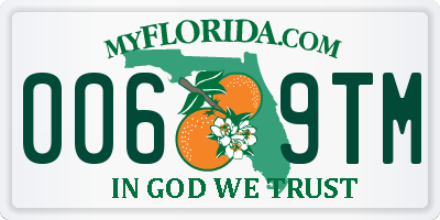 FL license plate 0069TM