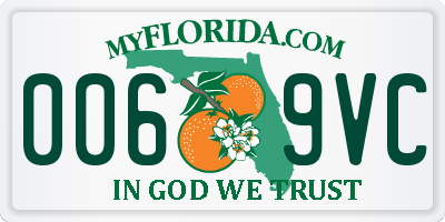 FL license plate 0069VC