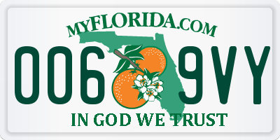 FL license plate 0069VY