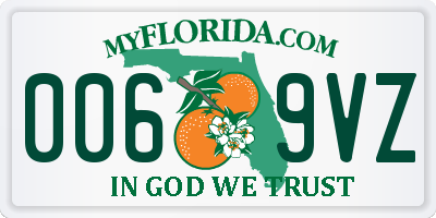 FL license plate 0069VZ