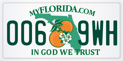 FL license plate 0069WH