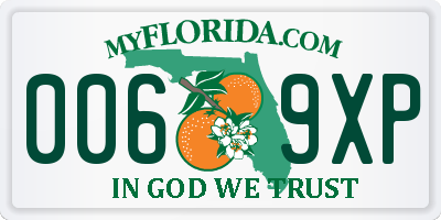 FL license plate 0069XP