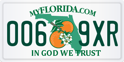 FL license plate 0069XR