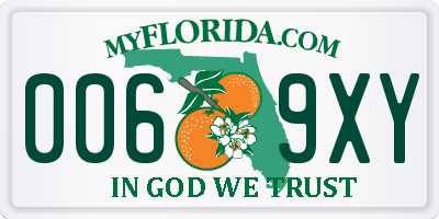 FL license plate 0069XY